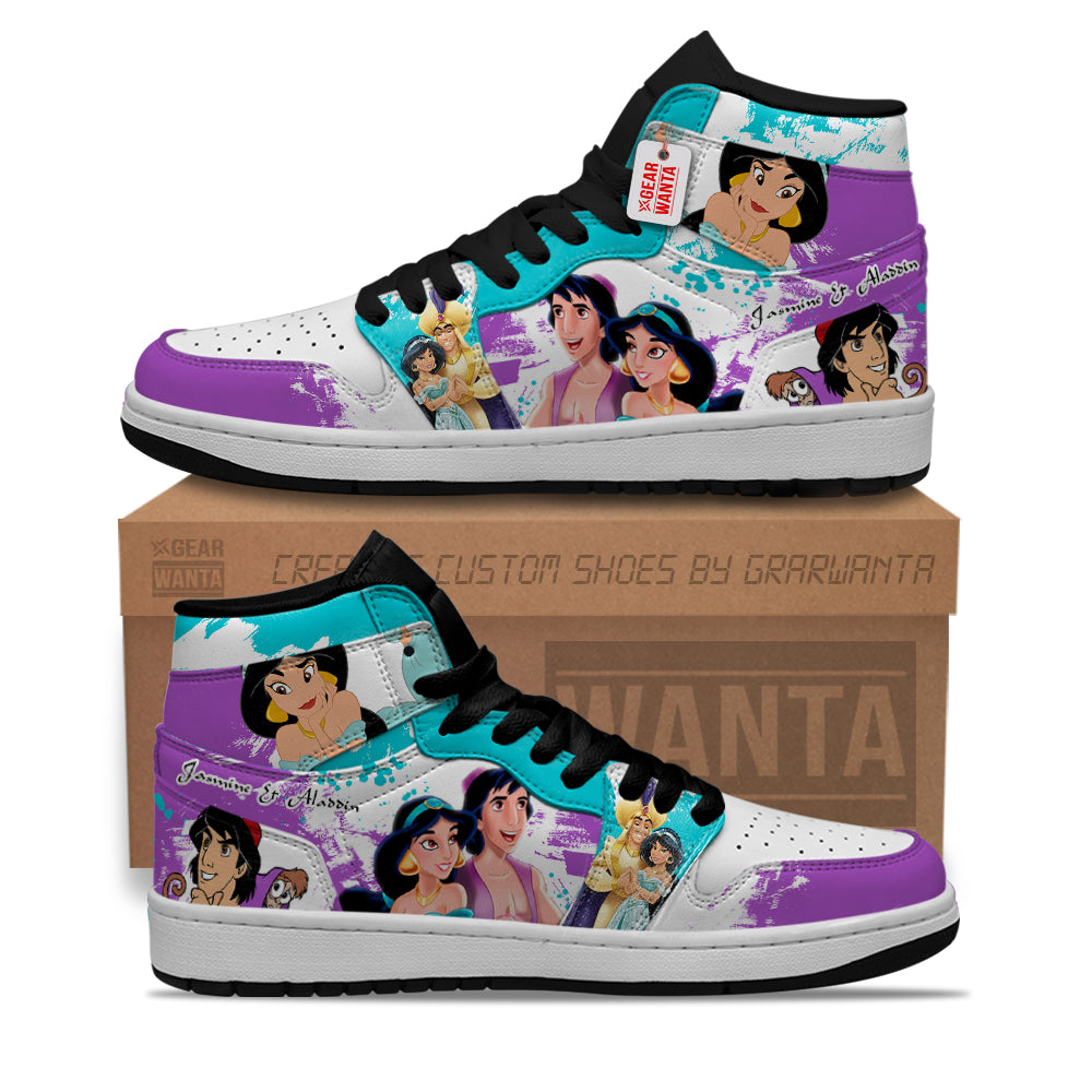Jasmine and Aladdin J1 Shoes Cartoon Collection- gearwanta.com