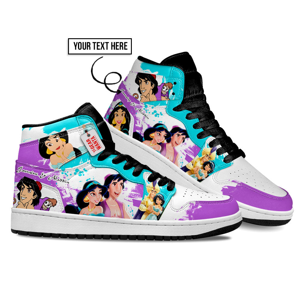 Jasmine and Aladdin J1 Shoes Cartoon Collection- gearwanta.com