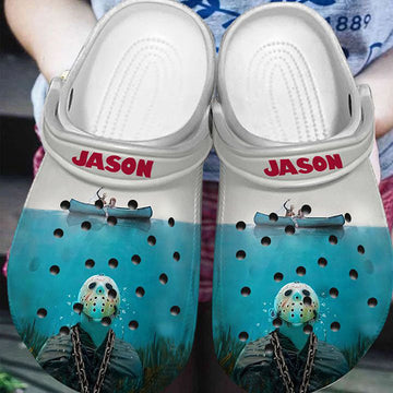 Jason Horror Shark Movies Clogs Shoes-gearwanta.com