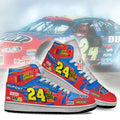 Jeff Gordon Dupont J1 Shoes Custom #24 Cars Race Sneakers-Gear Wanta