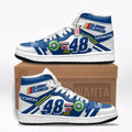 Jimmie Johnson J1 Shoes Custom #48 Cars Race Sneakers-Gear Wanta