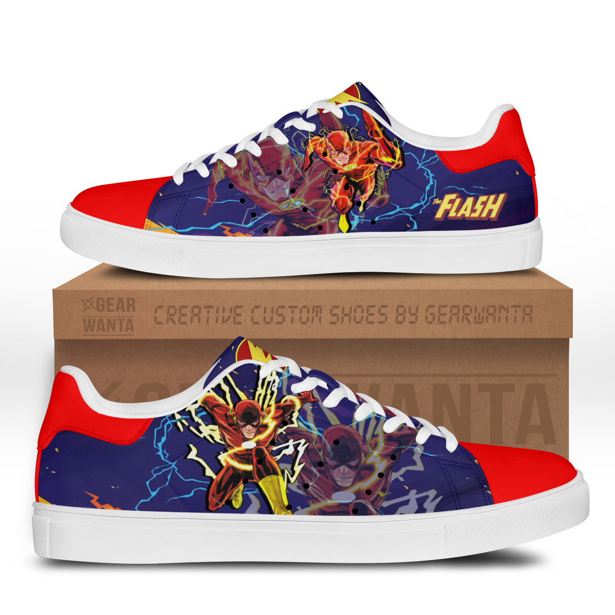 Justice League Flash Stan Shoes Custom-Gear Wanta