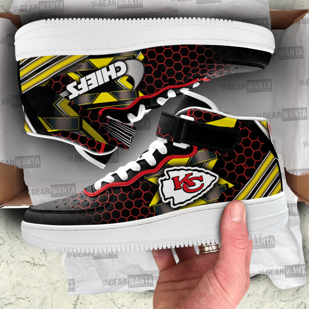 KC Chiefs Sneakers Custom Air Mid Shoes For Fans-Gear Wanta