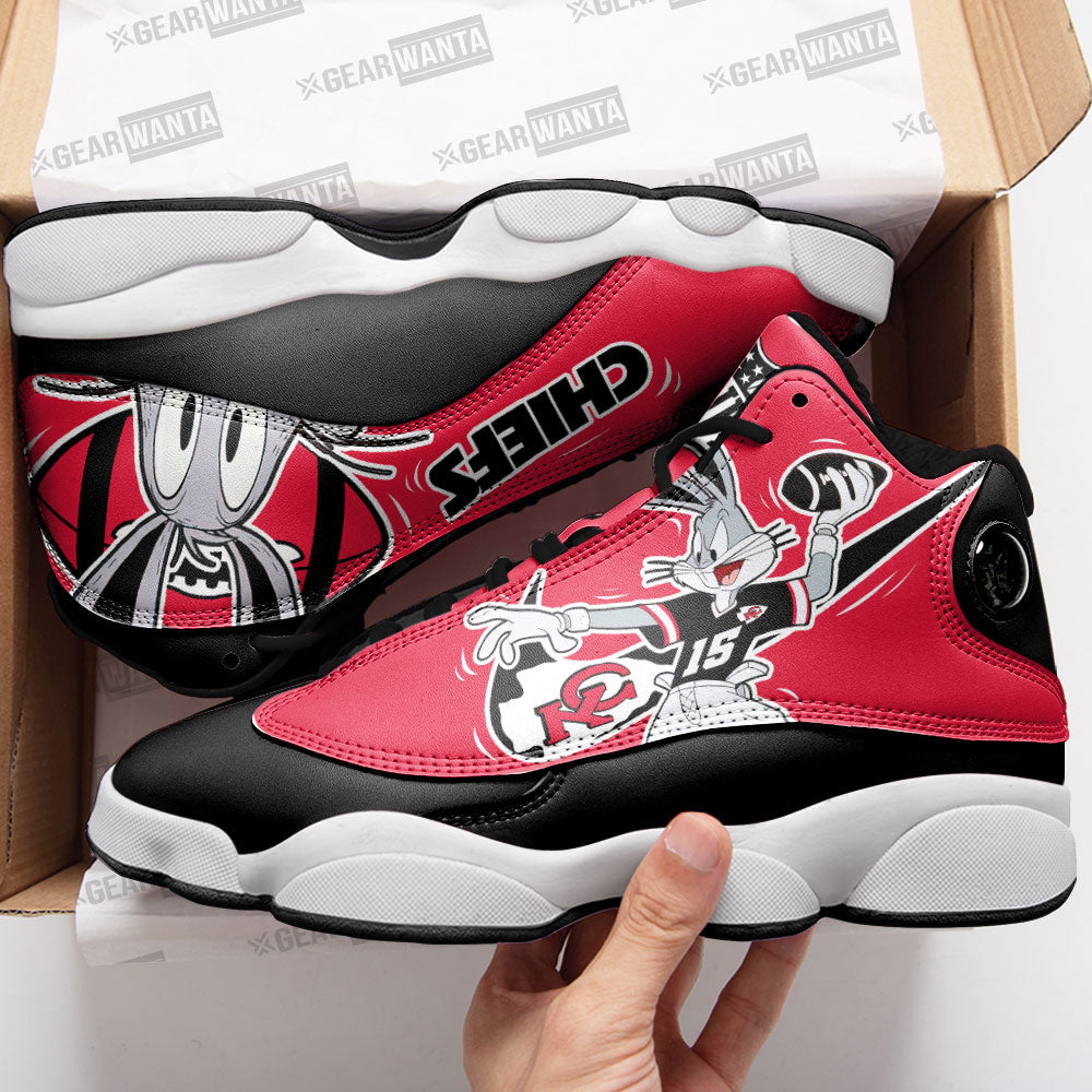 Kansas City Chiefs J13 SneakersCustom Shoes-Gear Wanta