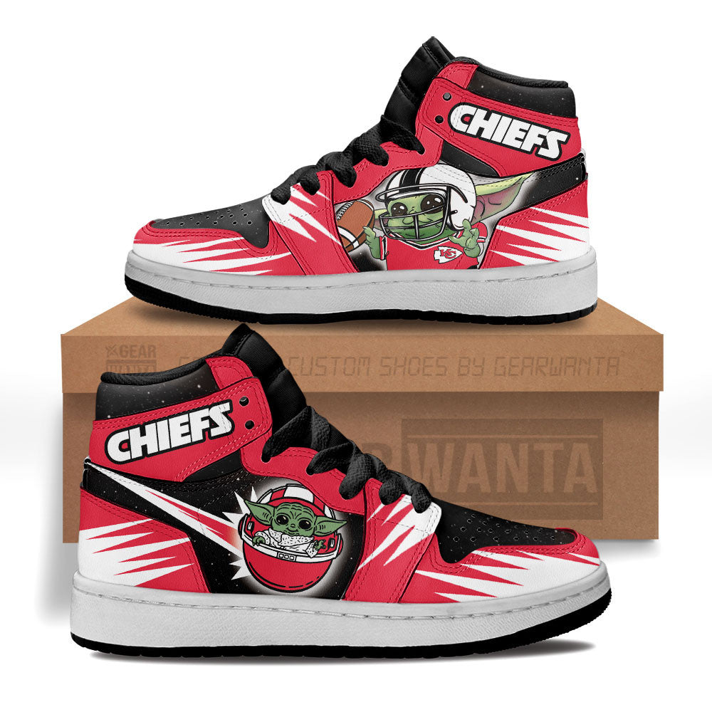 Kansas City Chiefs Kid Sneakers Custom For Kids-Gear Wanta