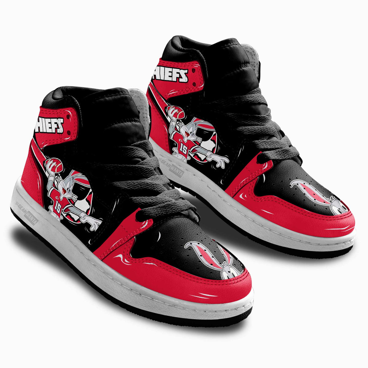 Kansas City Chiefs Kid Sneakers Custom-Gear Wanta