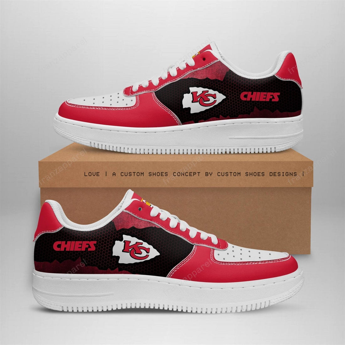 Kansas City Chiefs Team Air Sneakers 03RB-NAF-Gear Wanta