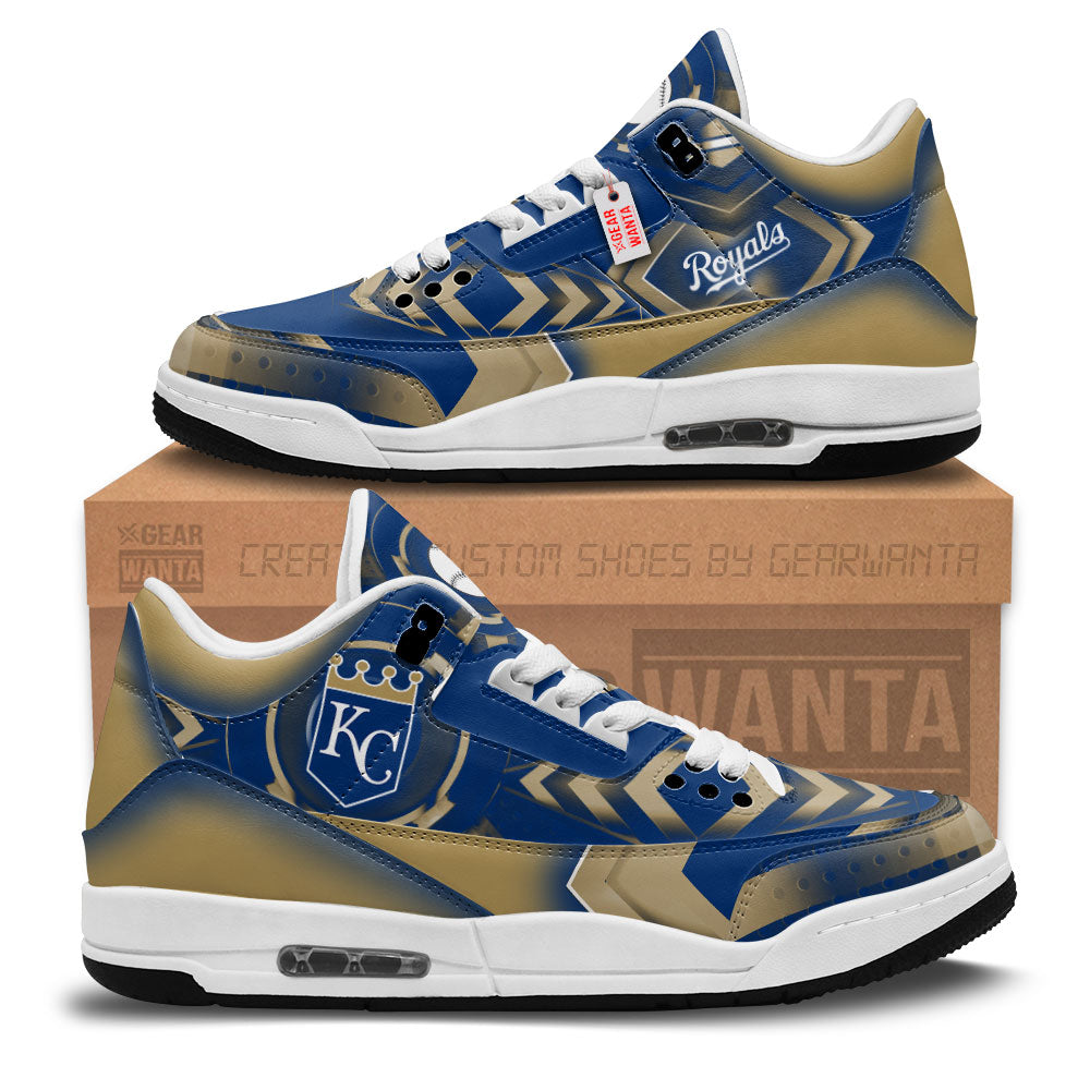 Kansas City Royals J3 Sneakers Custom Shoes-Gear Wanta