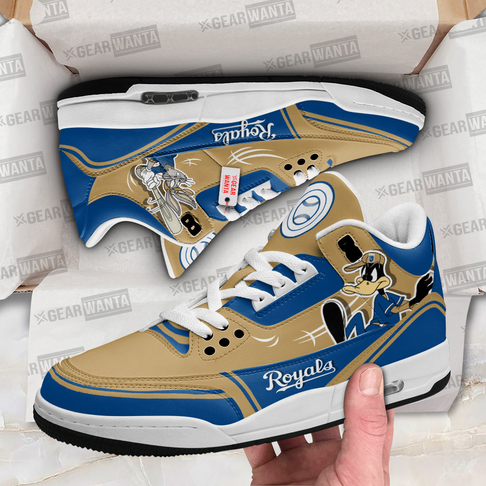 Kansas City Royals J3 Sneakers Custom Shoes-Gear Wanta