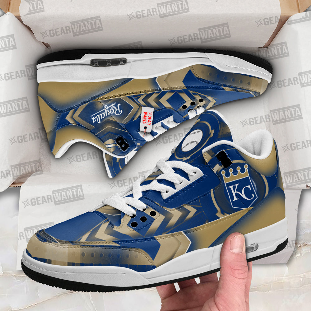 Kansas City Royals J3 Sneakers Custom Shoes-Gear Wanta