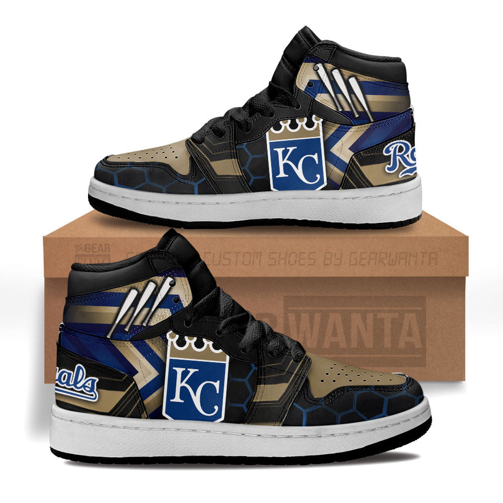 Kansas City Royals Kid Sneakers Custom-Gear Wanta