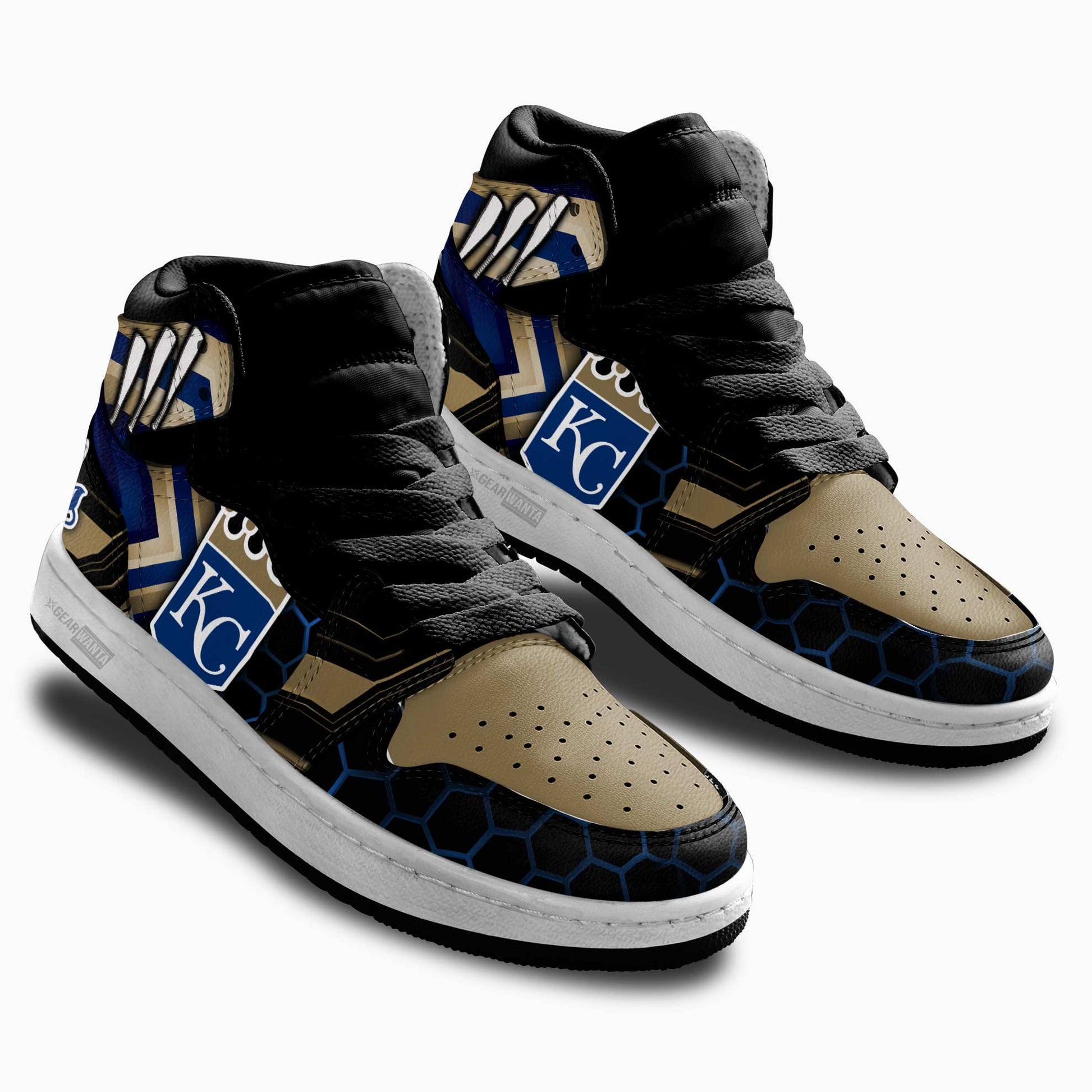 Kansas City Royals Kid Sneakers Custom-Gear Wanta