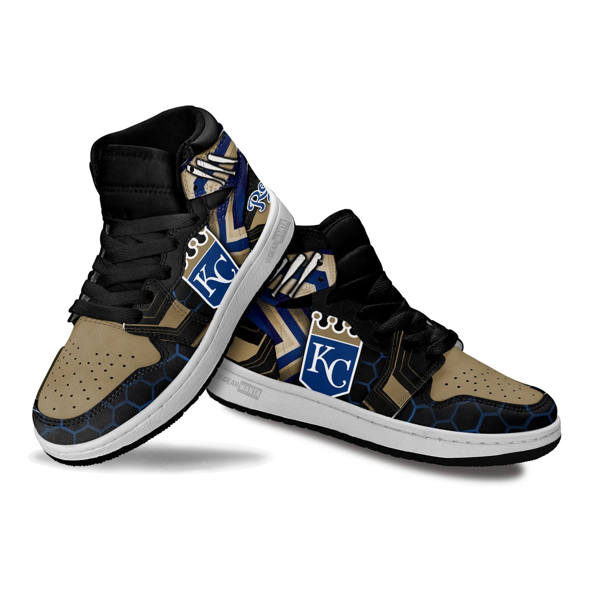 Kansas City Royals Kid Sneakers Custom-Gear Wanta