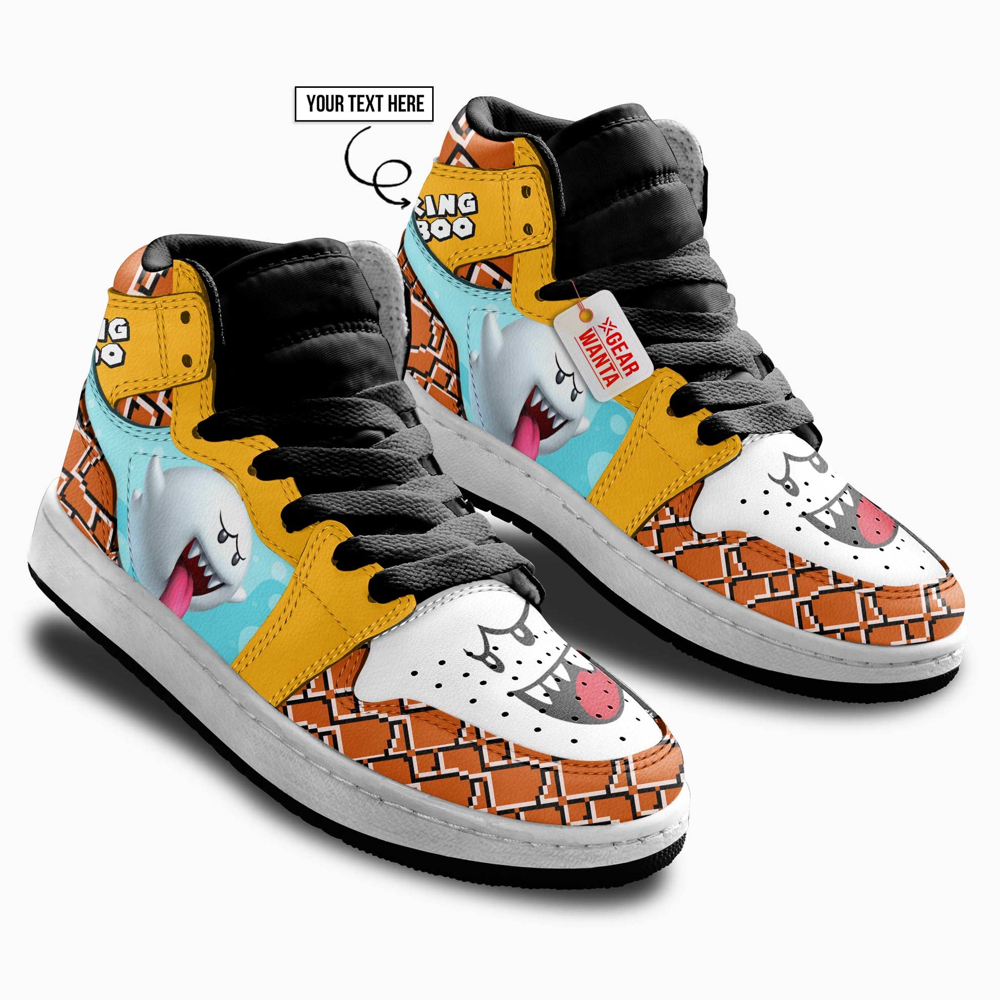 King Boo Kid J1s Sneakers Personalized Cartoon Collection - Gearwanta.com