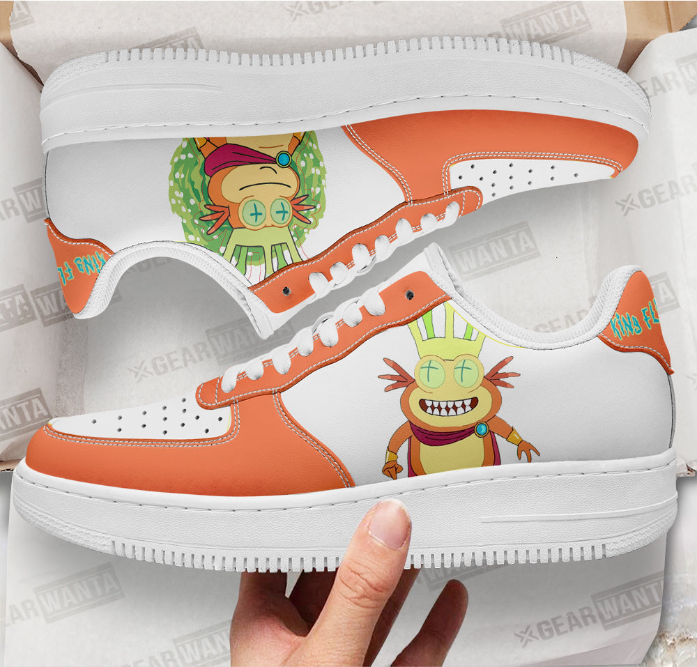 King Flippy Nips Rick and Morty Custom Air Sneakers QD13-Gear Wanta