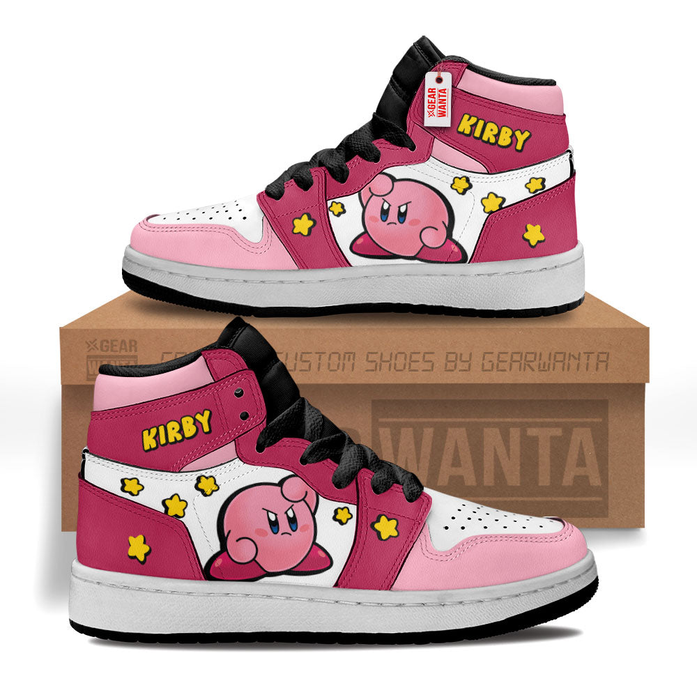 Kirby Kid Sneakers Custom For Kids-Gear Wanta