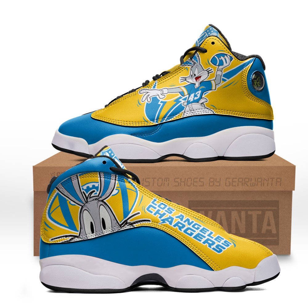 LA Chargers J13 SneakersCustom Shoes-Gear Wanta