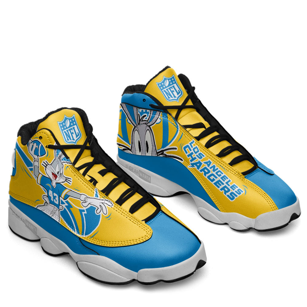 LA Chargers J13 SneakersCustom Shoes-Gear Wanta