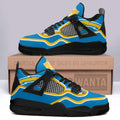 LA Charges Aj4 Sneakers Custom Shoes-Gear Wanta