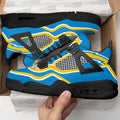 LA Charges Aj4 Sneakers Custom Shoes-Gear Wanta