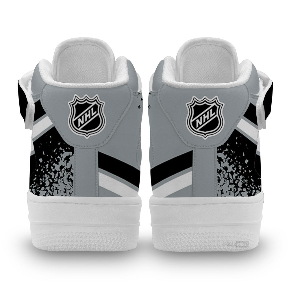 LA Kings Air Mid Shoes Custom Hockey Sneakers Fans-Gear Wanta