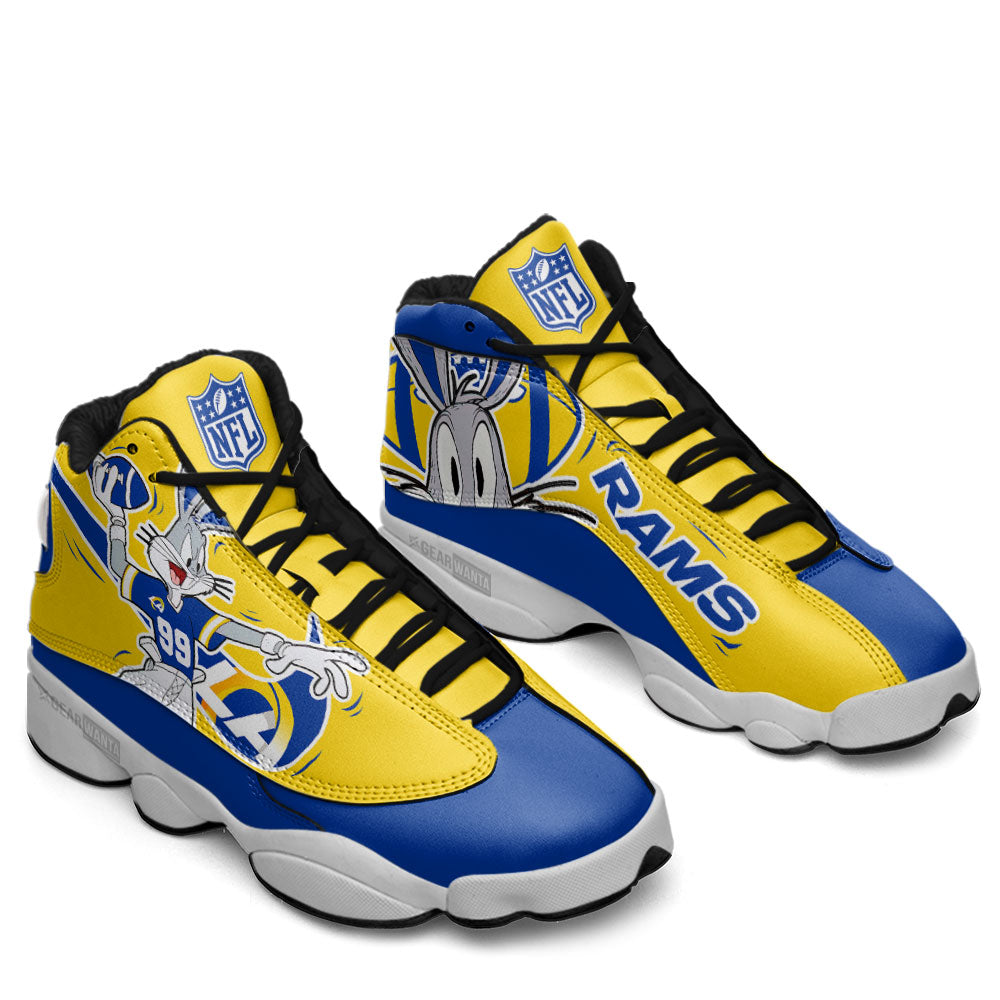 LA Rams J13 SneakersCustom Shoes-Gear Wanta