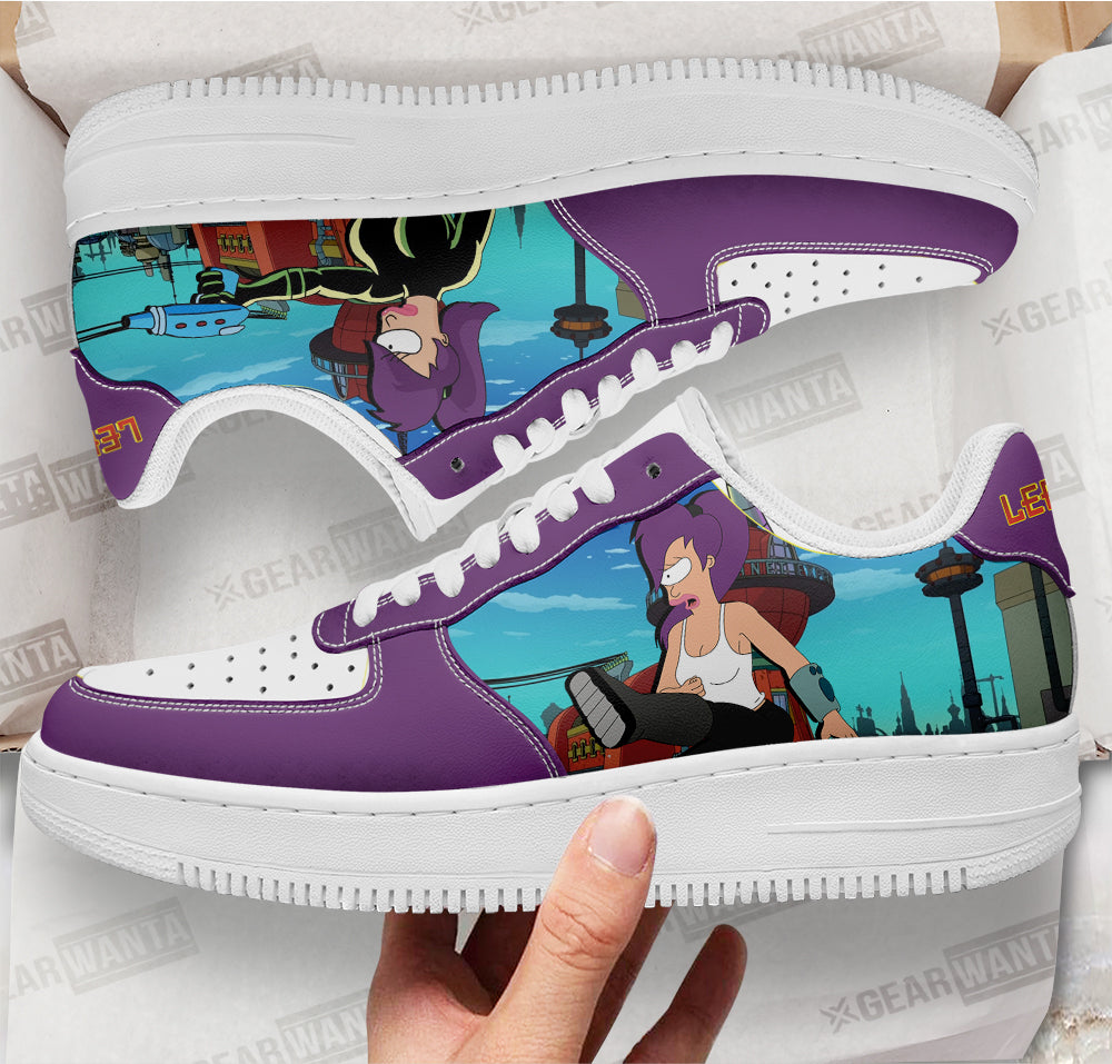 Leela Futurama Custom Air Sneakers QD12-Gear Wanta