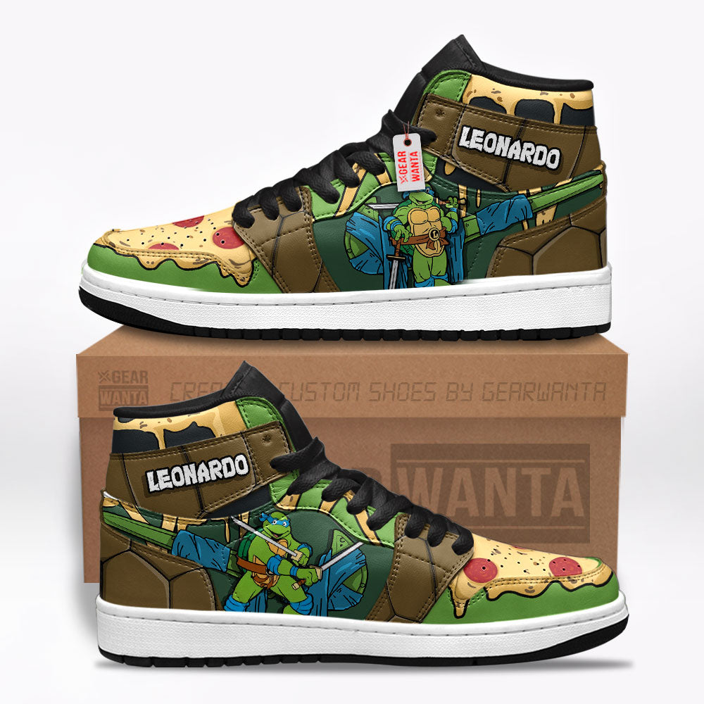 Leonardo Teenage Mutant Ninja Turtles J1 Shoes Custom TT25-Gear Wanta