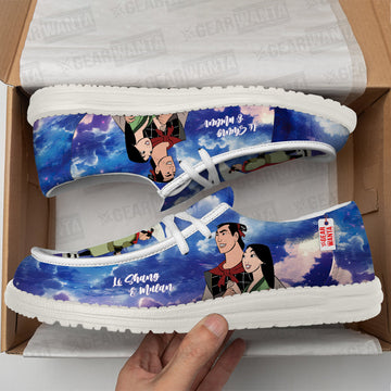Li Shang And Mulan Canvas Loafer Shoes Vanlentine's Gifts Idea-gearwanta.com