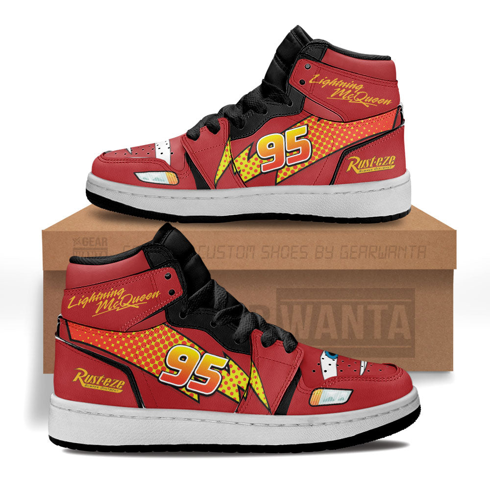 Lightning McQueen Kid Sneakers Cars Carstoom Movies Custom-Gear Wanta