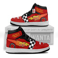Lightning McQueen Kid J1s Sneakers Cars Uniform Personalized Collection - Gearwanta.com