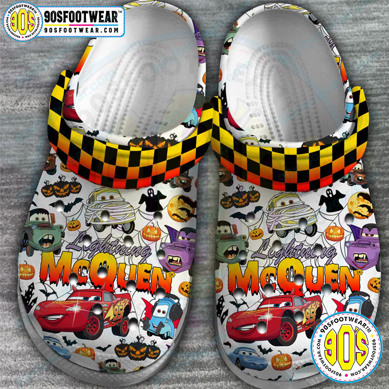 Lightning McQueen Pixar Cars Cartoon Movie Halloween Themed Clog Shoes-gearwanta.com