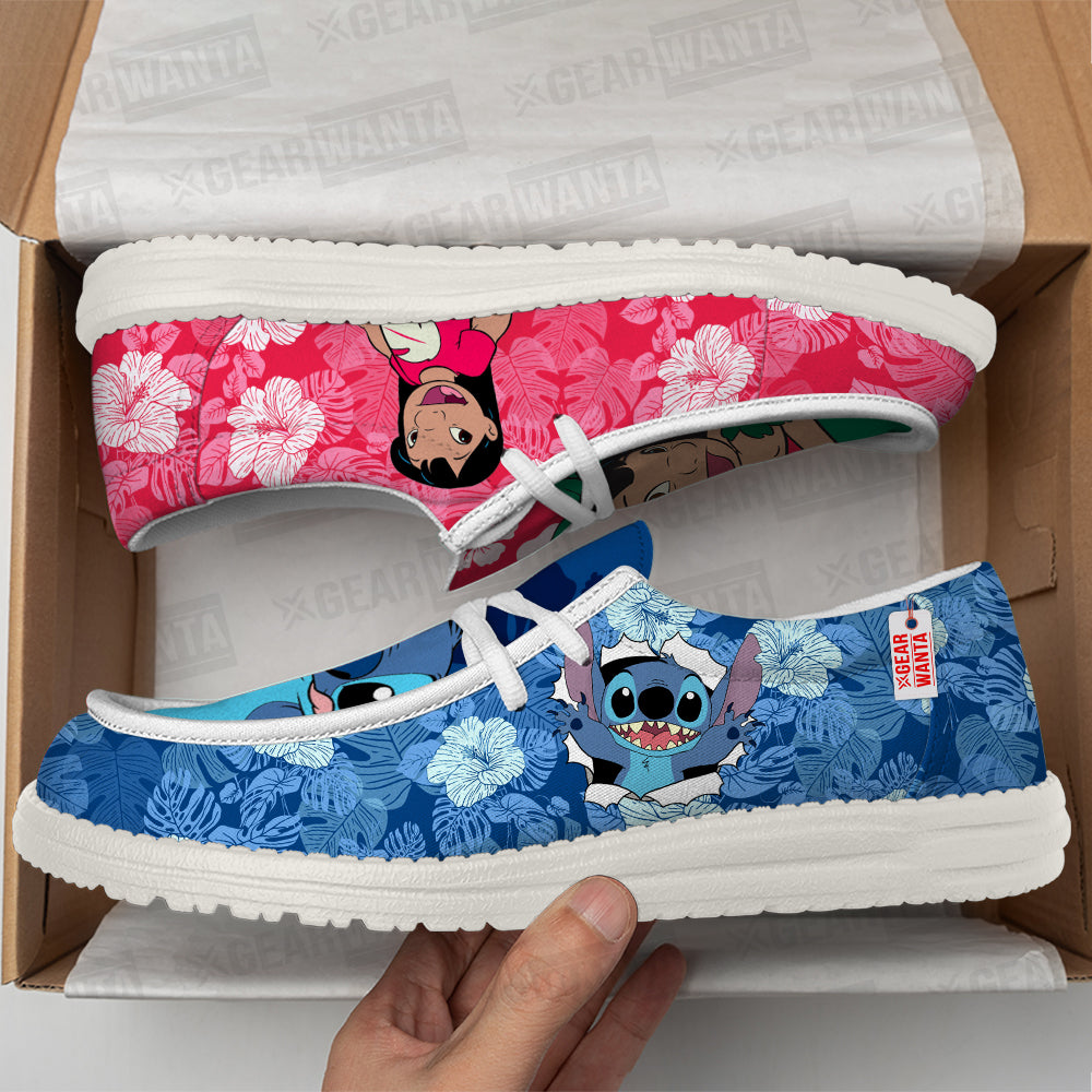 Lilo & Stitch Canvas Loafer Shoes-gearwanta.com