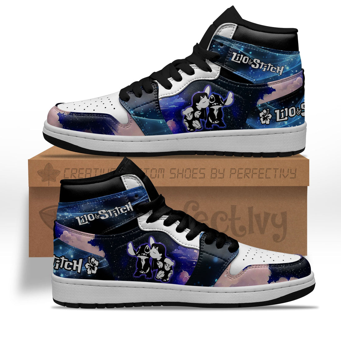 Lilo and Stitch Silhouette J1 Shoes Custom For Fans Sneakers PT10-Gear Wanta