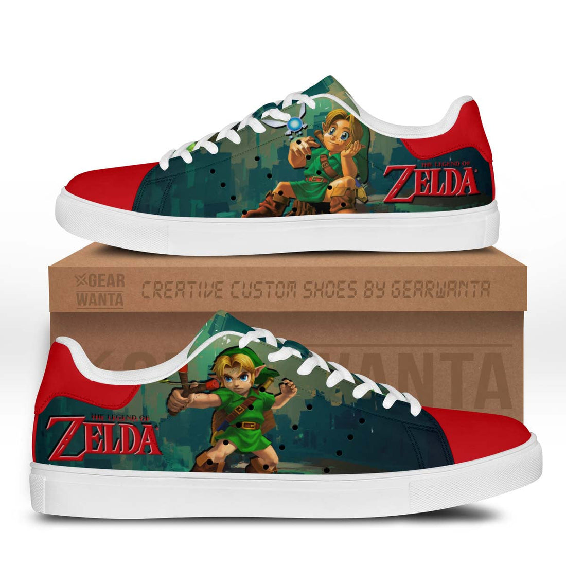Link Stan Shoes Custom The Legend of Zelda Game Shoes-Gear Wanta