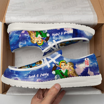 Link and Zelda Canvas Loafer Shoes Vanlentine's Gifts Idea-gearwanta.com