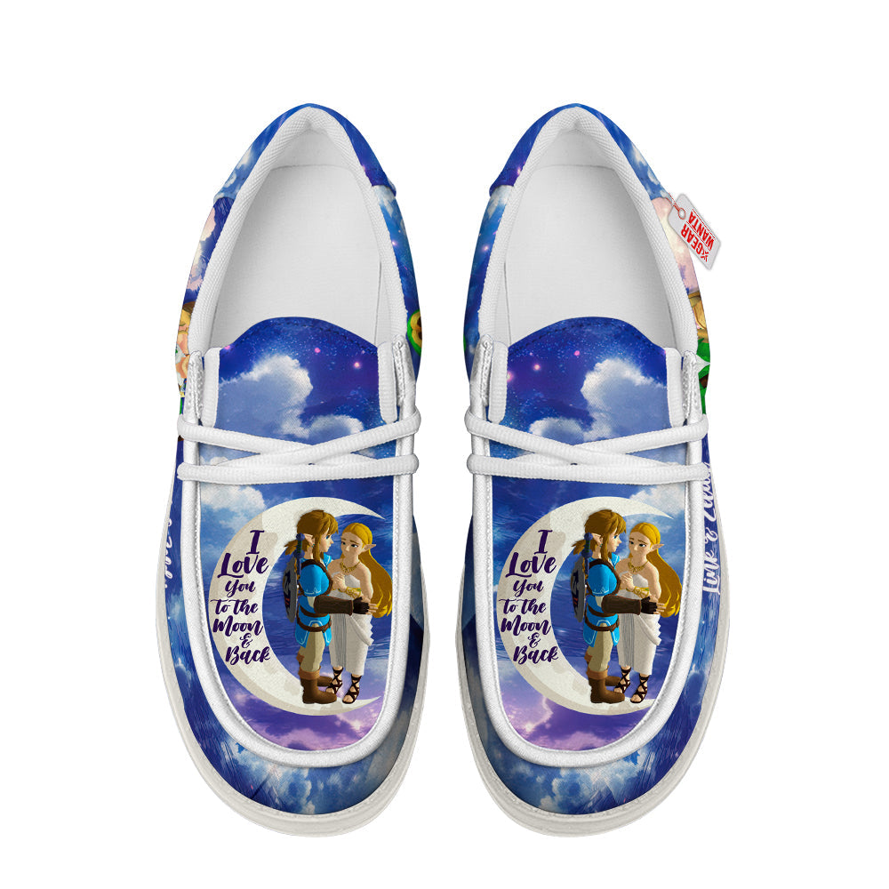 Link and Zelda Canvas Loafer Shoes Vanlentine's Gifts Idea-gearwanta.com