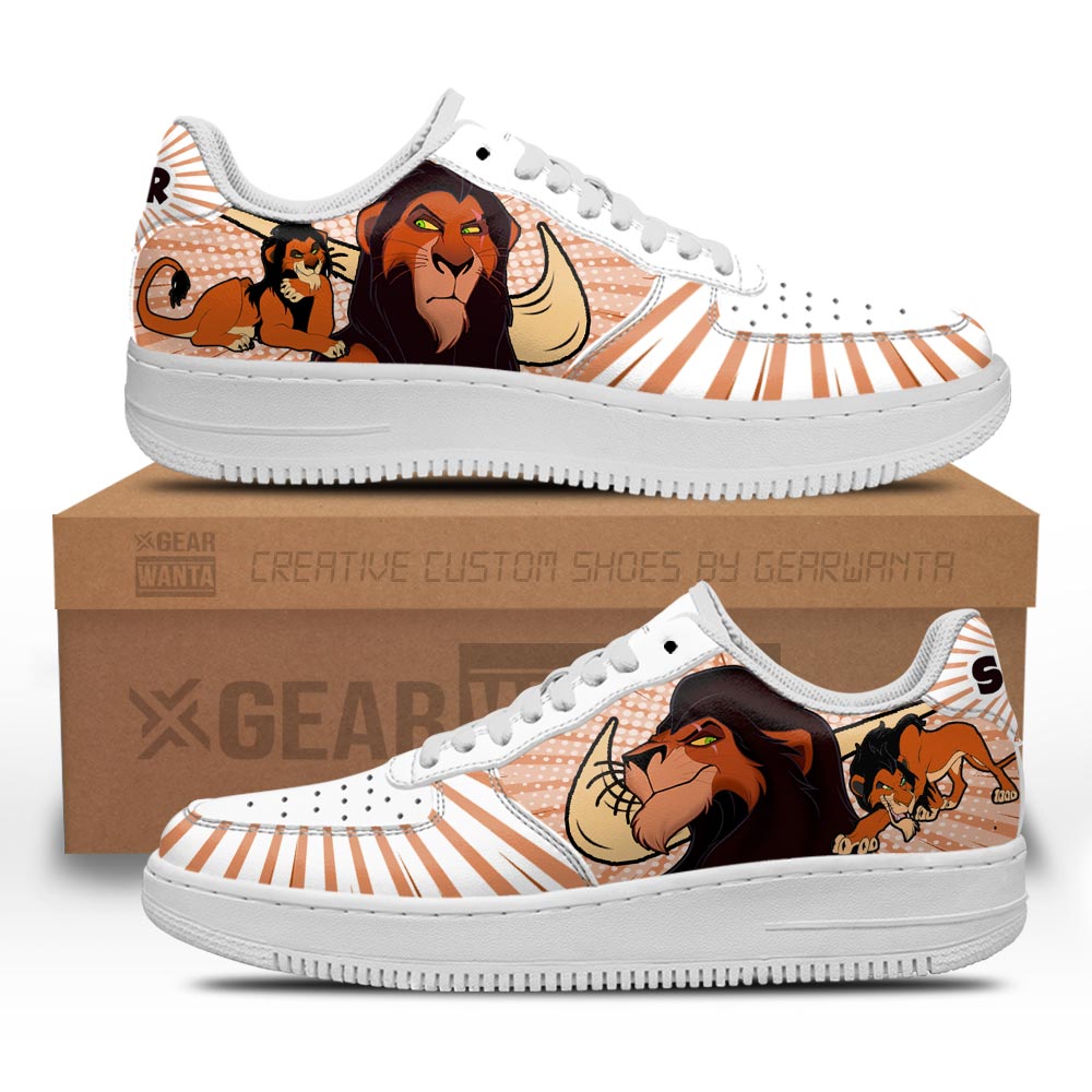 Lion Scar Air Sneakers Custom Villain The Lion King-Gear Wanta