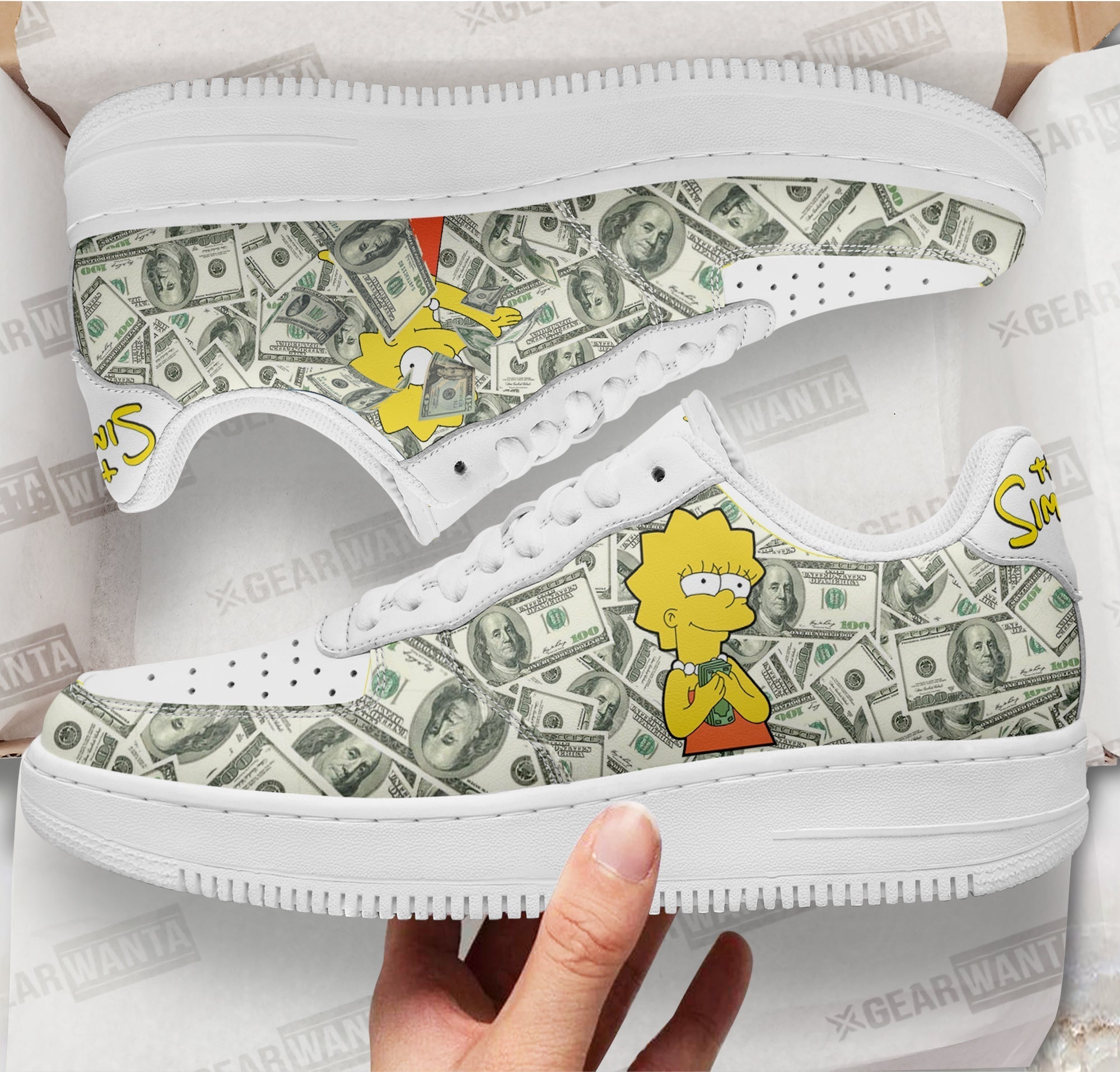 Lisa Simpson Air Sneakers Custom Simpson Cartoon Shoes-Gear Wanta