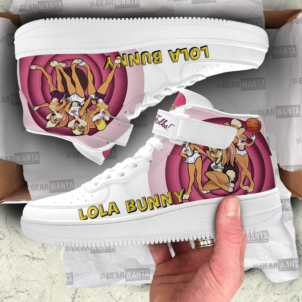 Lola Bunny Air Mid Shoes Custom Looney Tunes Sneakers-Gear Wanta