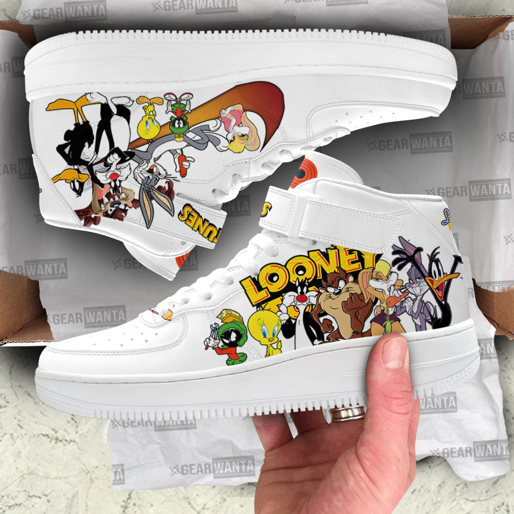 Looney Tunes Air Mid Shoes Custom Sneakers For Cartoon Fans-Gear Wanta