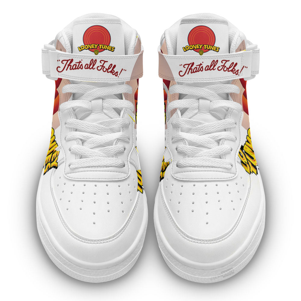 Looney Tunes Air Mid Shoes Custom Sneakers Fans-Gear Wanta