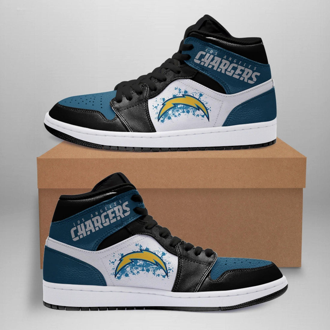 Los Angeles Chargers J1 Sneakers aker H99-Gear Wanta