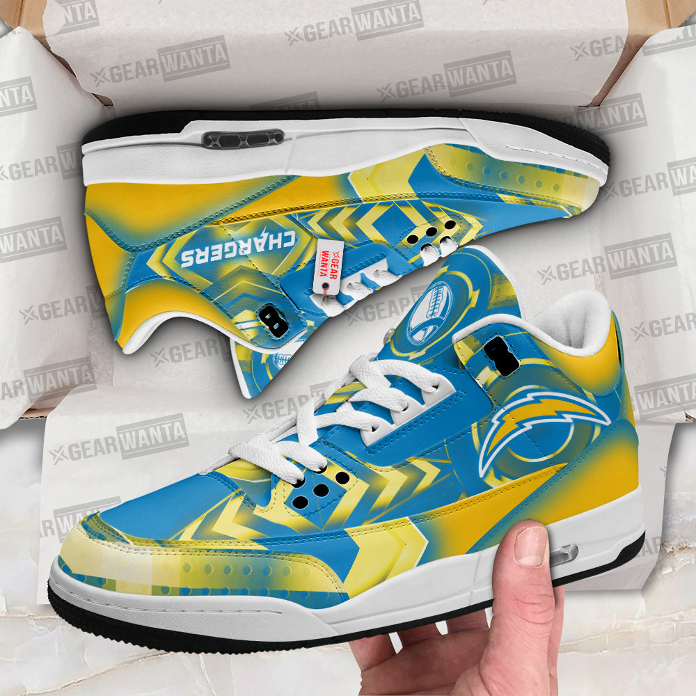 Los Angeles Chargers J3 Sneakers Custom Shoes-Gear Wanta