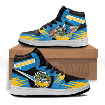 Los Angeles Chargers Kid Sneakers Custom For Kids-Gear Wanta