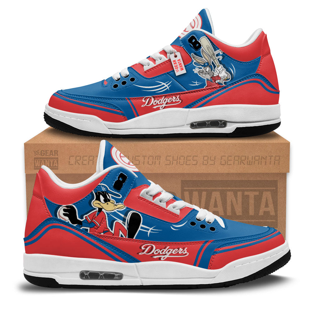 Los Angeles Dodgers J3 Sneakers Custom Shoes-Gear Wanta