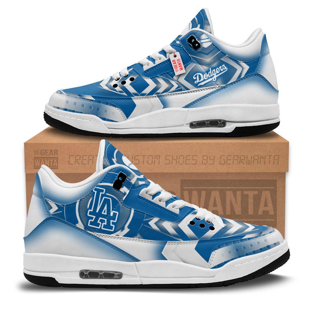 Los Angeles Dodgers J3 Sneakers Custom Shoes-Gear Wanta