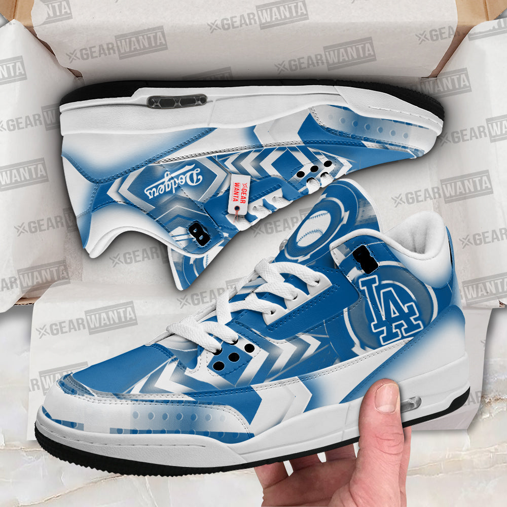 Los Angeles Dodgers J3 Sneakers Custom Shoes-Gear Wanta