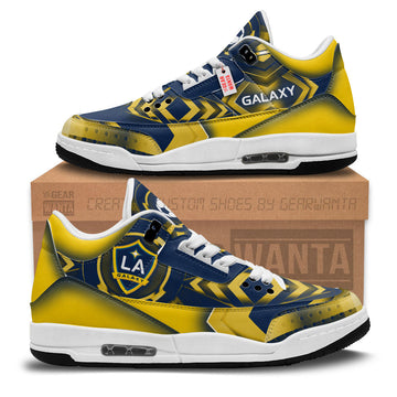 Los Angeles Galaxy J3 Sneakers Custom Shoes-Gear Wanta