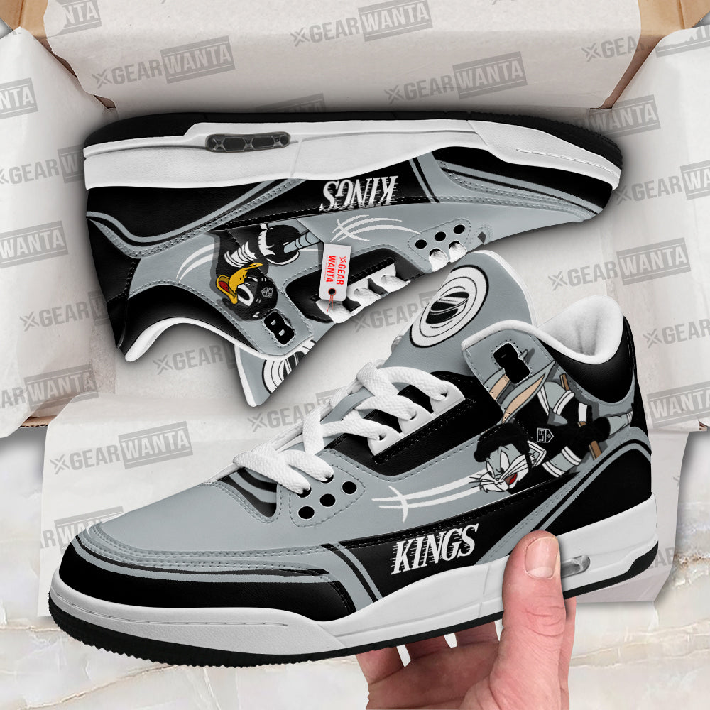 Los Angeles Kings J3 Sneakers Custom Shoes-Gear Wanta